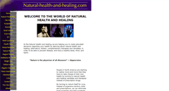 Desktop Screenshot of natural-health-and-healing.com